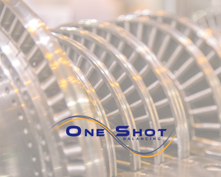 One Shot Balancing logo overlaying open turbine